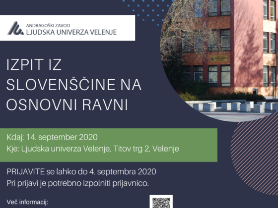 Izpit iz slovenščine na osnovni ravni