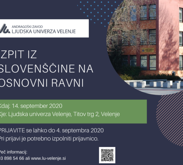 Izpit iz slovenščine na osnovni ravni