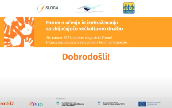 Forum o učenju in izobraževanju za vključujočo večkulturno družbo