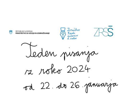 Teden pisanja z roko 2024